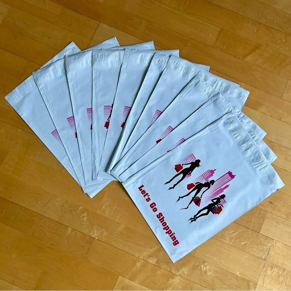 10 Count - 10x13 Polymailers (LET’S GO SHOPPING)